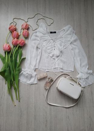 Прозрачная блуза/топ bershka