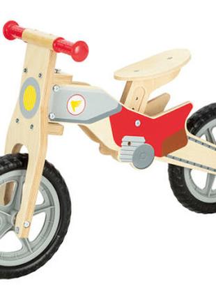 Стильный регулируемый деревянный велобег/беговел Racer Playtive.