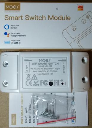 Wi-Fi Smart switch MoesHouse с таймером, Alexa и Google Home