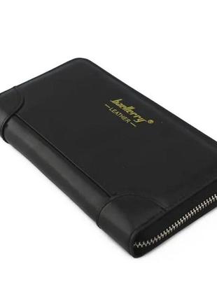 Чоловічий гаманець портмоне Baellerry leather, black