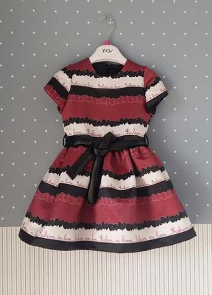 Нарядное платье y-clu (италия) на 2-3 годика (размер 92-98)
