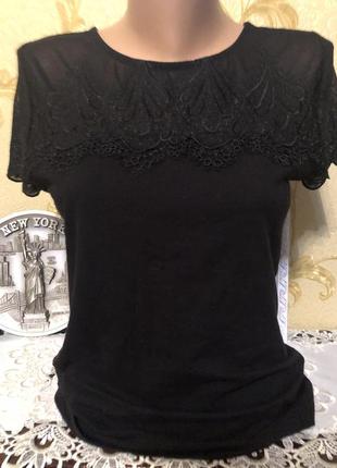 H&m. черная блуза, топ.шведская линия одежды
