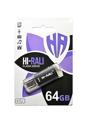 Флеш-накопичувач USB 64GB Hi-Rali Флешка Гарантія