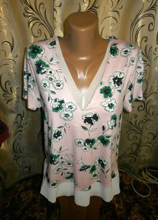 Симпатичная блуза с цветочным принтом marks & spencer