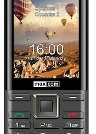 Мобільний телефон Maxcom MM236 Black-Gold