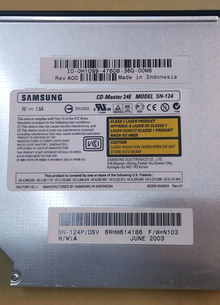 Samsung CD-Master 24E SN-124 slim тонкий IDE оптический привод