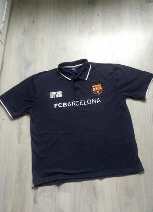 Фирменная футболка поло от fc barcelona.