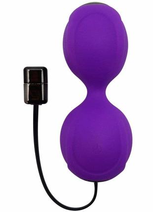 Вагинальные шарики с вибрацией Adrien Lastic Kegel Vibe Purple