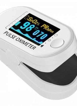 Пульсоксиметр на палец пульсометр электронный pulse oximeter д...