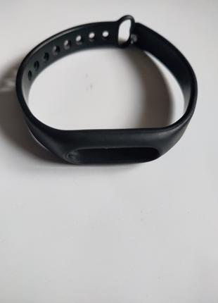 Чёрный фитнес браслет силиконовый ремешок Xiaomi Mi Band Black