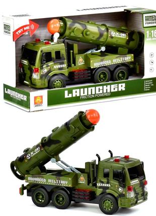 Детская игрушка «Военная пусковая машина со световыми и звуков...