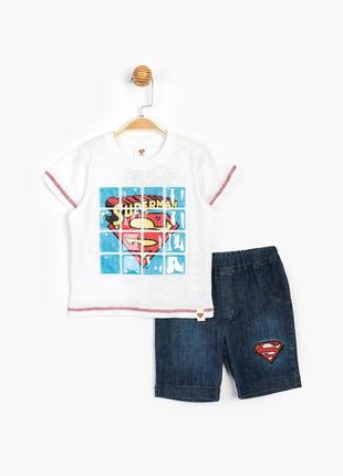 Костюм (футболка, шорты) «Superman DC Comics 2 года (92 см), б...