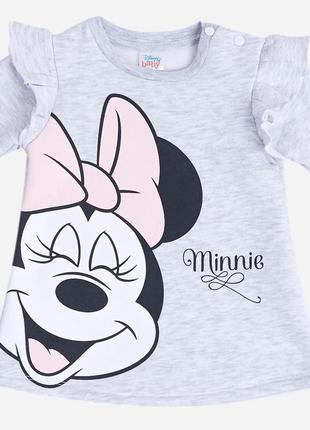 Платье «Minnie Mouse, 80-86 см (12-18 мес), серый». Производит...