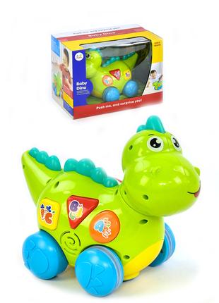 Интерактивная детская игрушка «Динозаврик, со звуковым и свето...