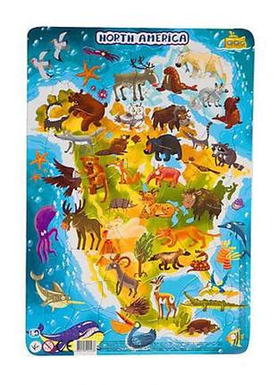 Пазлы «с рамкой Северная Америка Dodo, разноцветные 4820198241438