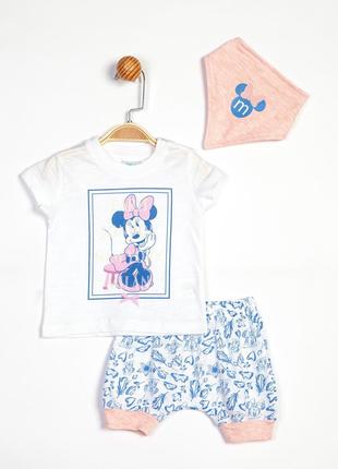 Набор (футболка, шорты, бандана) «Minnie Mouse 12-18 мес (80-8...