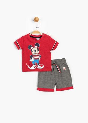 Костюм (футболка, шорты) «Mickey Mouse 12-18 мес (80-86 см), к...