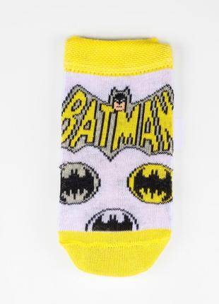Носки «Бэтмен 0-6 мес, 6-8 см, бело-желтый». Производитель - C...