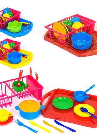 Детская игрушка «Набор посуды Bamsic 19 предметов, разноцветны...