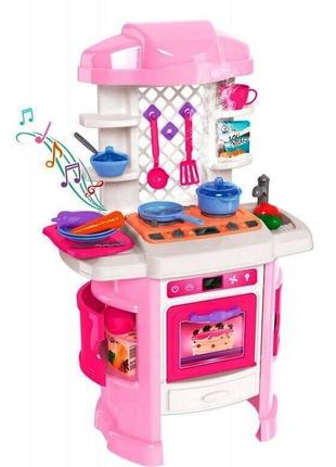 Детская игрушка «Кухня со световым и звуковым эффектом», розов...