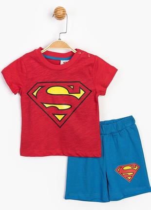Костюм (футболка, шорты) «Superman, сине-красный». Производите...