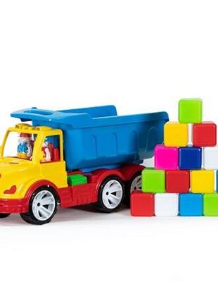 Дитяча іграшка «Самоскид Bamsic з кубиками, різнокольоровий». ...