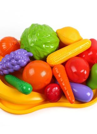 Детская игрушка «Набор фруктов и овощей, разноцветный». Произв...