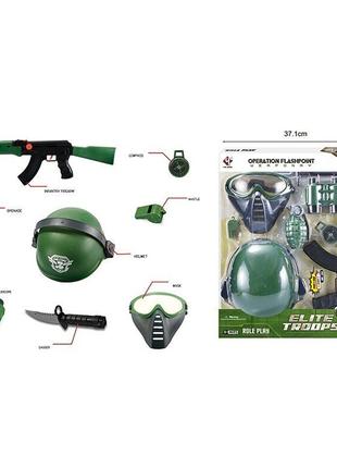 Детская игрушка «Набор военного cо звуковым эффектом, зеленый»...