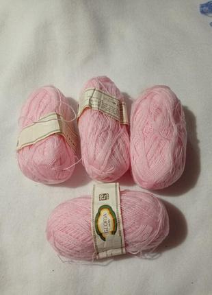 Нитки рожевий пряжа для вязание