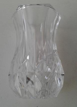 Хрустальная миниатюрная ваза вазочка для цветов нюанс