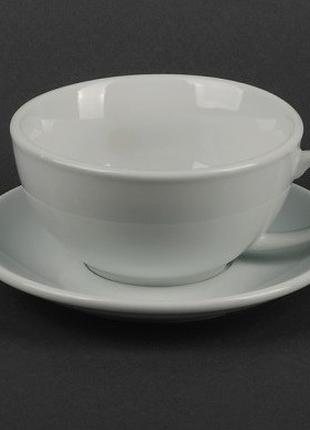 Чашки белая с блюдцем 250 мл /4 пары/ HR1310