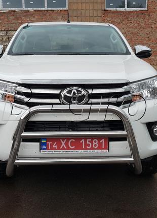 Защита переднего бампера - Кенгурятник Toyota Hilux (04-15)