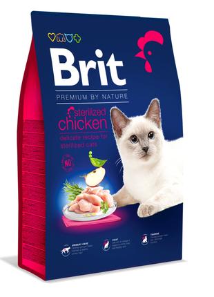 Сухой корм для стерилизованных котов Brit Premium by Nature с ...