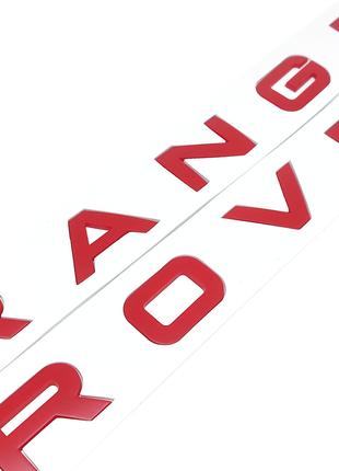 Надпись Range Rover Буквы Рендж Ровер Красный