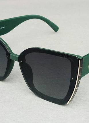 Очки в стиле chanel стильные женские солнцезащитные очки зеленые