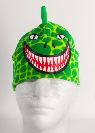 Дитяча шапочка і рукавички з динозавром