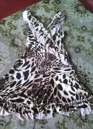 Платье леопард
