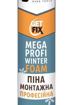 Пена монтажная Getfix Profi Mega Winter зимняя 850 мл 65 л (12...