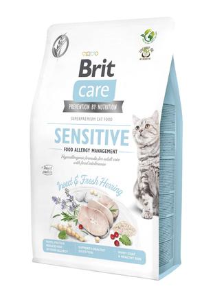 Сухой корм для кошек Brit Care Cat GF Insect с насекомыми и ры...
