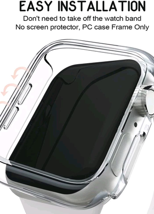 Прозрачный защитный чехол бампер силиконовый Apple watch 38 44 mm