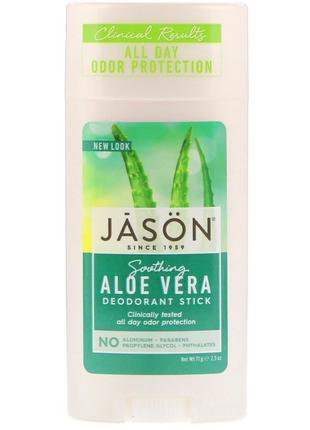 Jason Natural, Натуральный успокаивающий дезодорант-стик с ало...