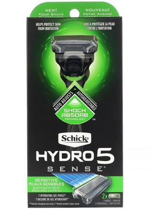 Schick, Hydro 5 Sense, бритва, для чувствительной кожи, 1 брит...