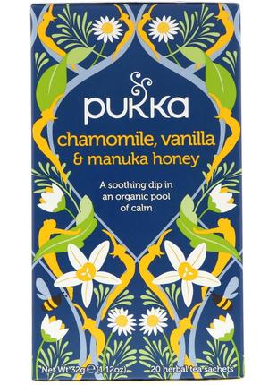 Pukka Herbs, Chamomile, Vanilla & Manuka Honey Tea, 20 Herbal ...