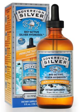 Sovereign Silver, Bio-Active Silver Hydrosol с капельным дозат...