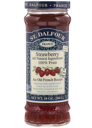 St. Dalfour, Strawberry, Deluxe Strawberry Spread, 284 г (10 у...