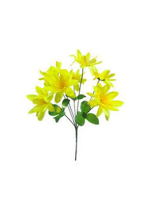 Искусственные цветы Букет клематиса, 7 голов, 320мм цвета микс
