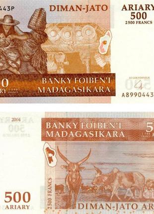 Мадагаскар 500 ариари (2500 франков) 2004 UNC №246