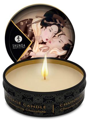Масажна свічка Shunga MINI MASSAGE CANDLE - Intoxicating Choco...