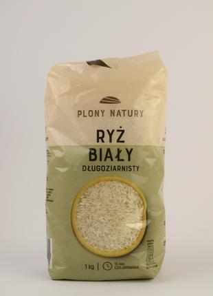 Рис белый длиннозернистый Plony Natury 1 кг Польша