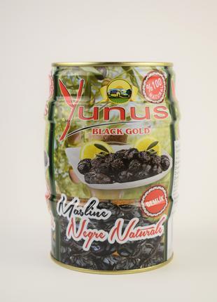 В'ялені чорні оливки з кісточкою Yunus 1180г/1000г (Туреччина)